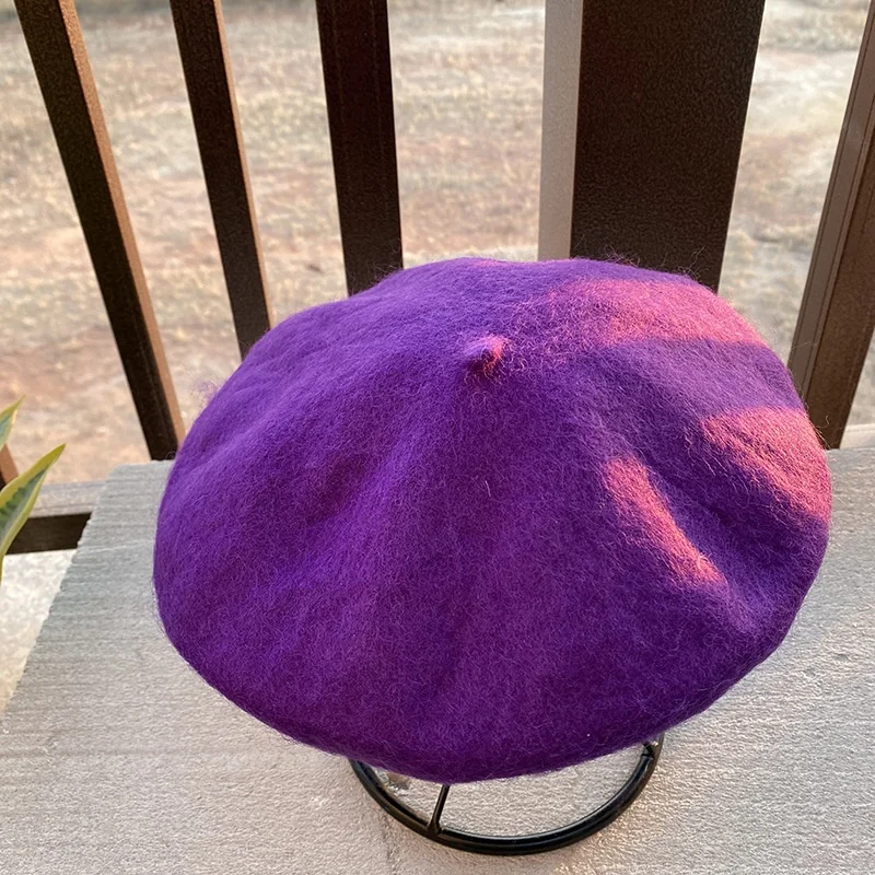 High quality windproof warm berets for autumn and winter Factory direct sales spot fast beanie dome beret for women