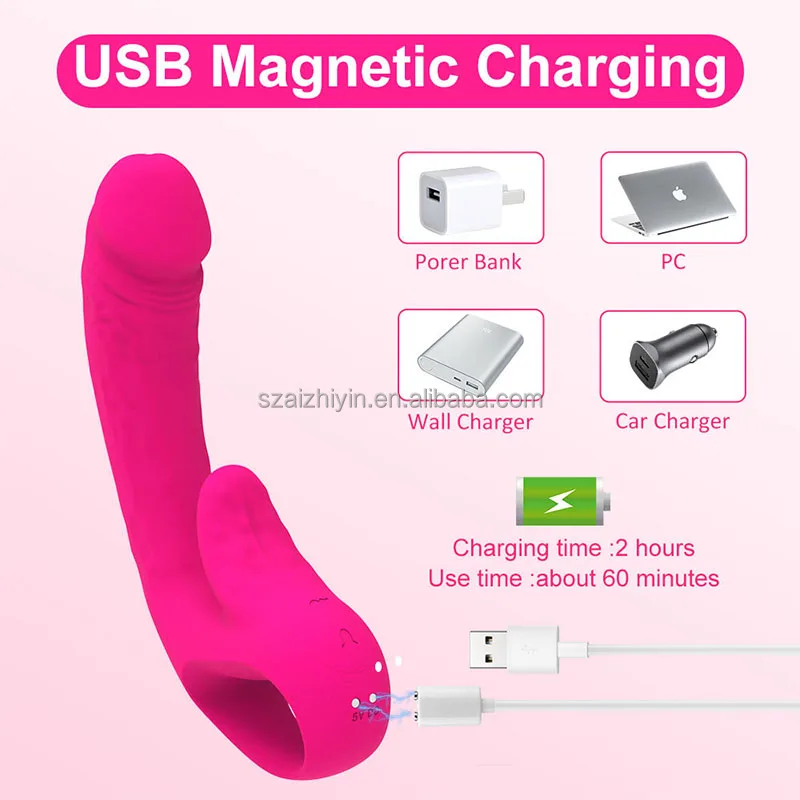 Wholesale Hot Sale Heating Rabbit Vibrator Flapping Clitoris Female Vibrate Dildo Massager Sex Toys for Woman