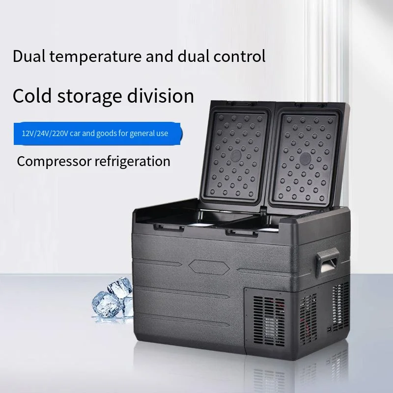 Dual zone compressor car refrigerator 35L freezer refrigeration zone control portable compressor freezer refrigerator