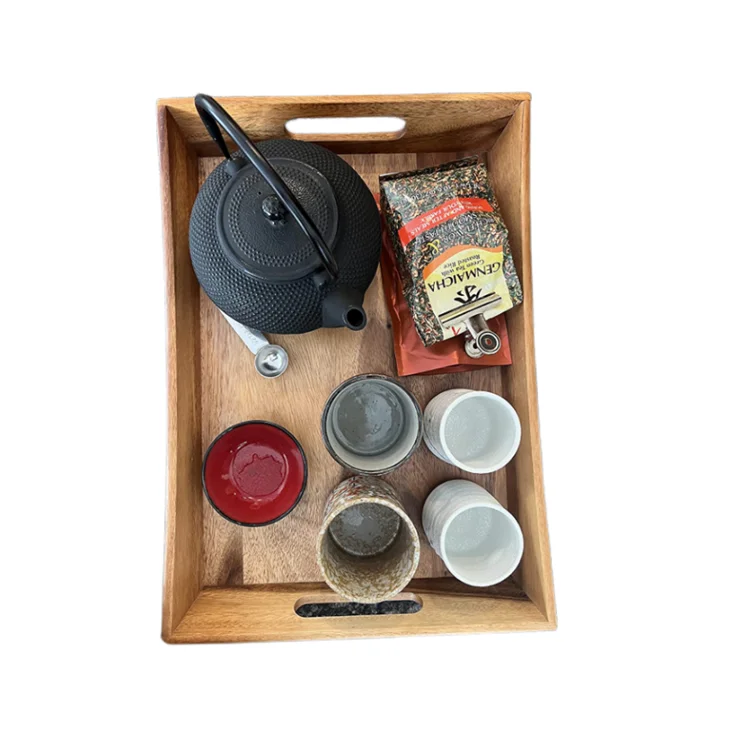 Breakfast Hotel Home Elegant Curved Design Cheeses Snacks Drinks Tray Factory Wholesale Custom Serving Plate Acacia Wood Tra