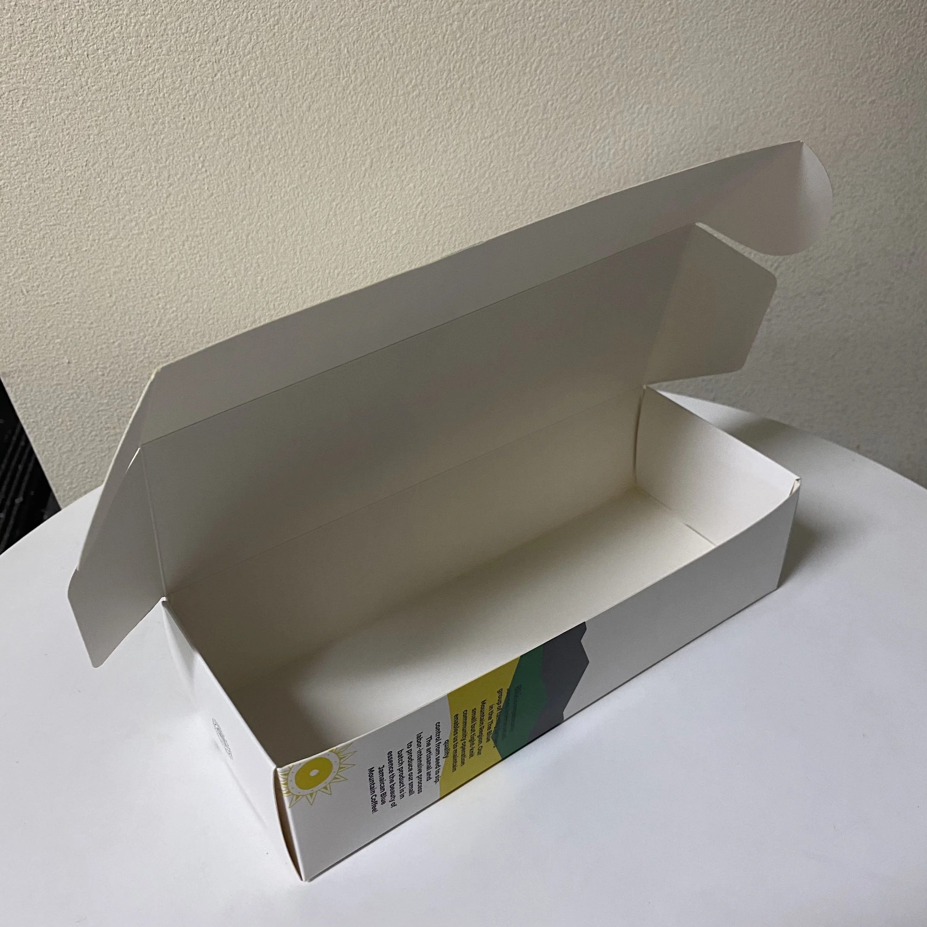 Manufacturer oem art paper cardboard box for coffee bean