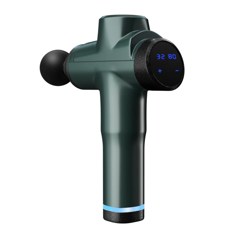  2021 massage gun dropshipping with lcd screen rechargeable fascial massager
