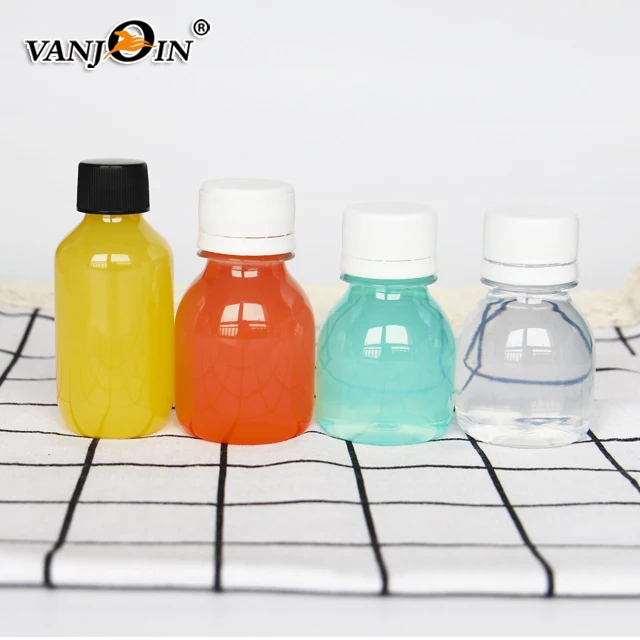 2 oz 60 ml Eco friendly Recyclable Juice Energy Shot Mini Pet Ginger Bottle Energy Cold Pressed Booster Shot Bottle