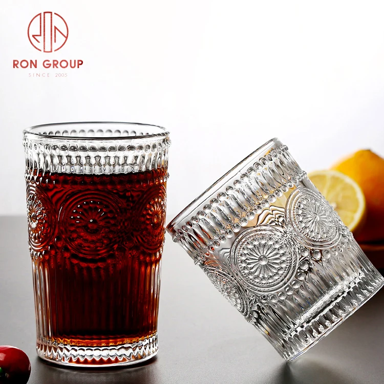 European restaurant wedding party thickened sunflower girl water cafe wine milk tea cold drinking glass coffee cup