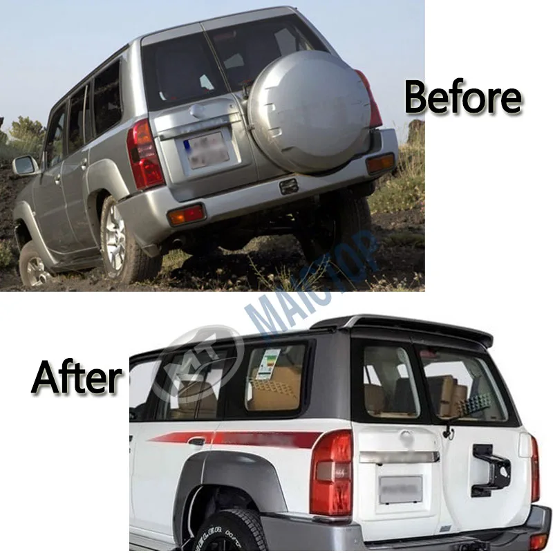 Maictop Car Accessories Rear Wing Roof Spoiler For Patrol Y61 GR GU4 1998 2005-