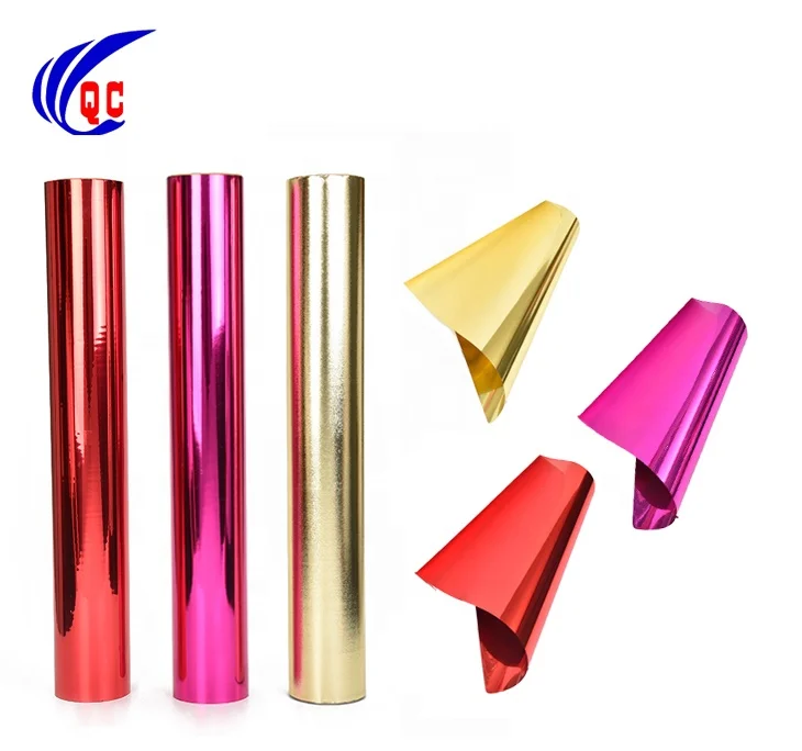Gold PVC Reflect Film Hard Plastic Sheet Roll Metallized Rigid PVC Membrane Aluminum Laminate Foil Film