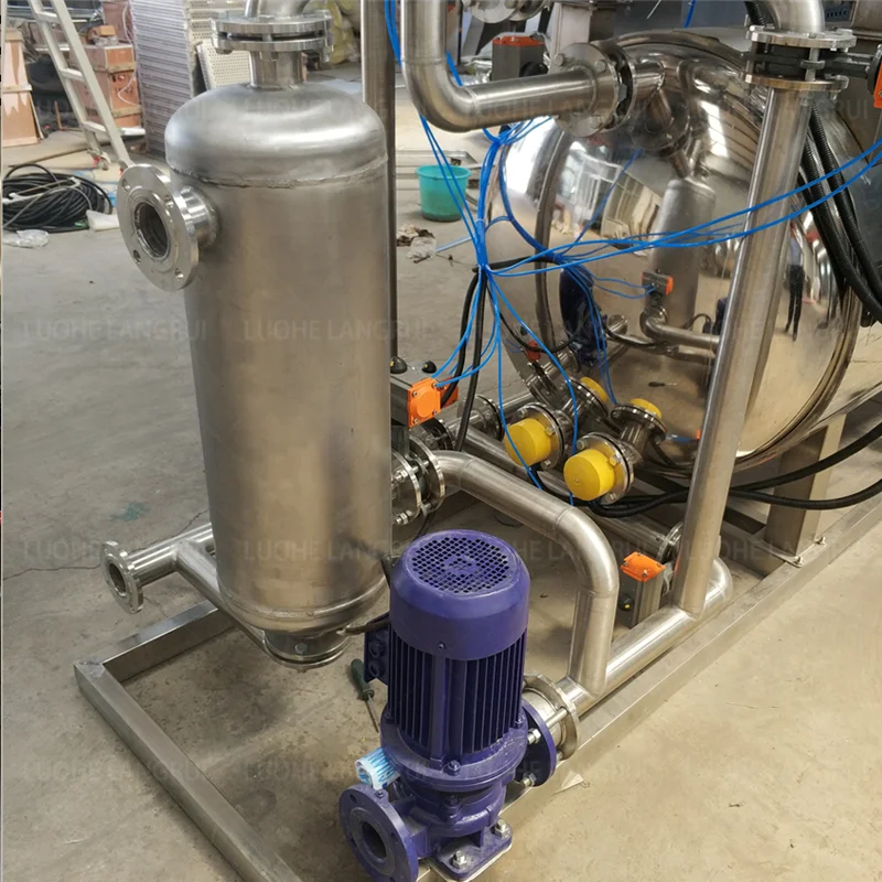 Vertical double tank fully automatic Industrial retort canned food retort for meat