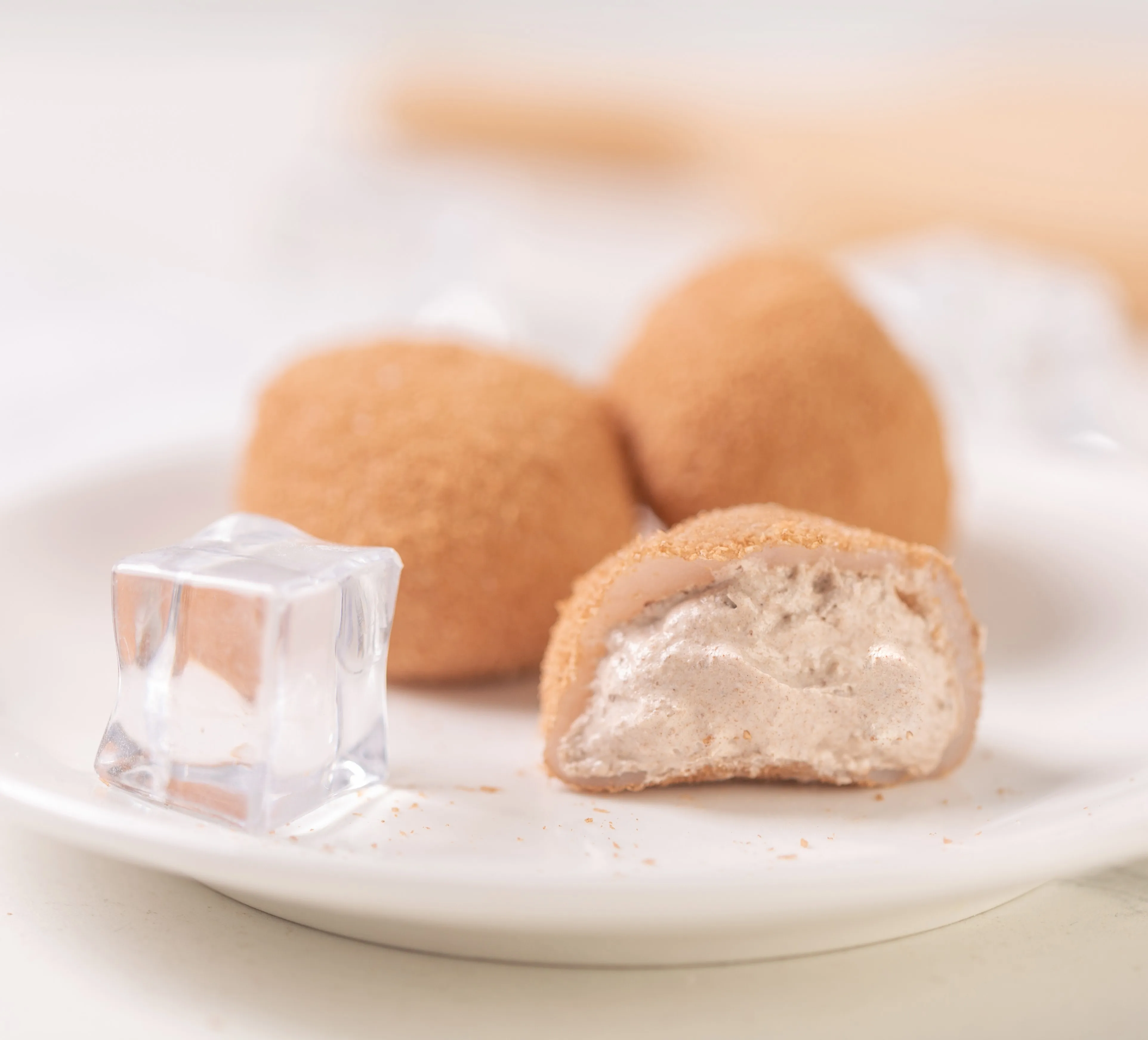 Daifuku со вкусом маття и Кремовым наполнителем Японские популярные десерты Дафу мочи