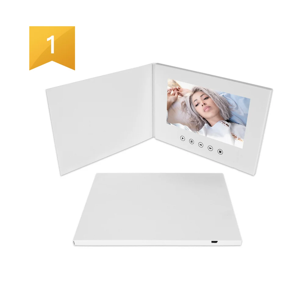 Сообщение цифровая книга альбом видео брошюра 7 дюймов ЖК-экран поздравительная открытка