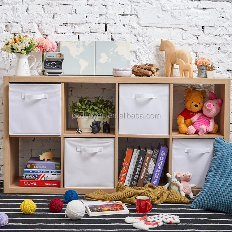 Hot Sale Collapsible Foldable Fabric Cloth Storage Cube With Handles