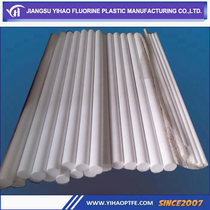 PTFE Polytetrafluoroethylene Plastic  Rod with Durability, heat and Corrosion Resistance