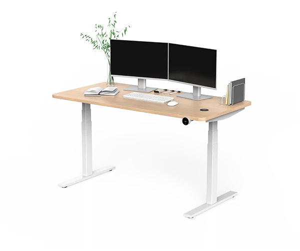JIECANG Easy Assembly Dual Motor Stand Desk Base Frame Adjustable Workstation Table