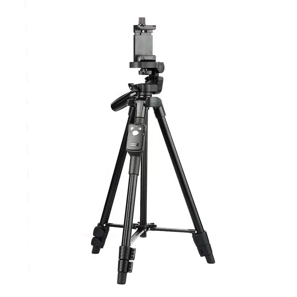 Wholesale Yunteng 5208 Portable Phone Stand Flexible SelfieStick Tripod Blue tooth with Remote Control Camera Tripod Stand