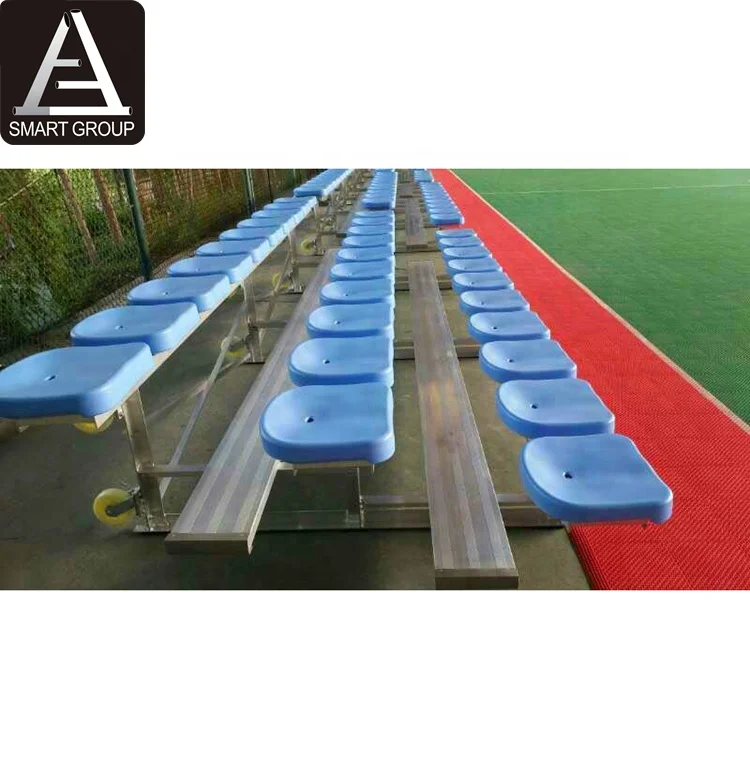 New portable gymnasium bleacher aluminum baseball bleachers transportable aluminum bleachers