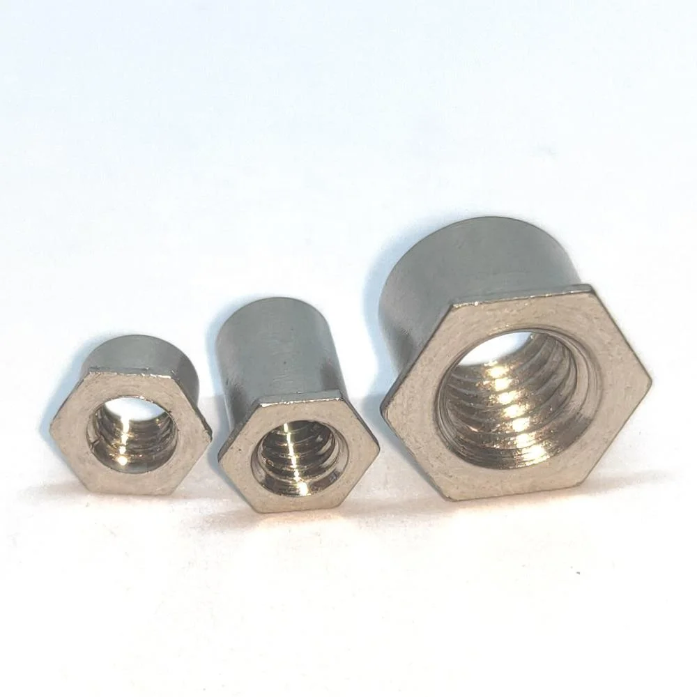 SOS-M4-16 SOS M4 Stainless Steel Hexagon Hex Head through Hole Self Clinching Standoff Nut metal sheet threaded nut