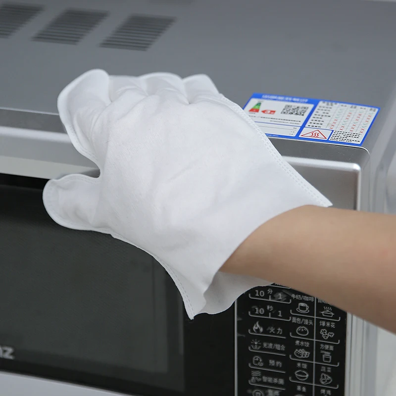 disposable nonwoven glove pet cleaning glove nonwoven washing glove wipes