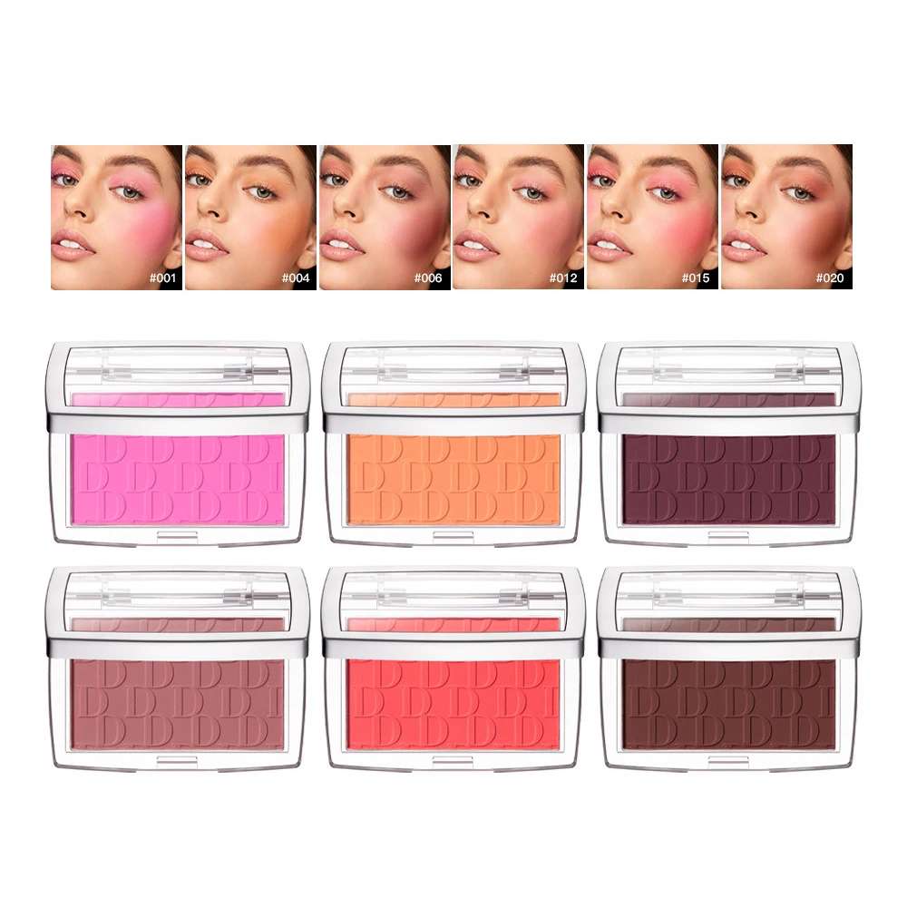 Pink Rose Matte Soft Lightweight Vegan Blush Tint Custom Logo Cream Highlight Power Gel Chemical Blush Palette Liquid