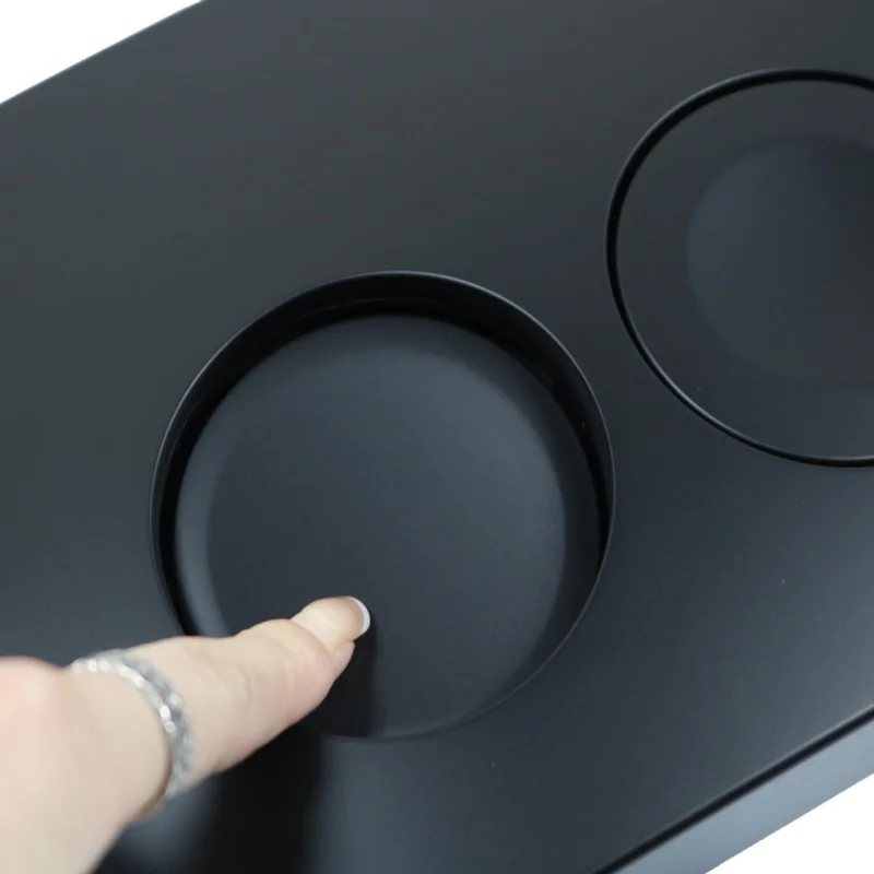 multiple shape Matte Black with Brushed Nickel ABS flush button flush plate actuators