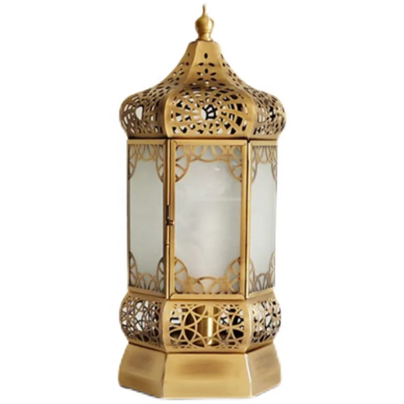 Винтажные антикварные металлические длинные декоративные напольные лампы Morroco в марокканском стиле абажур Дешевые Восточные латунные марокканские настольные