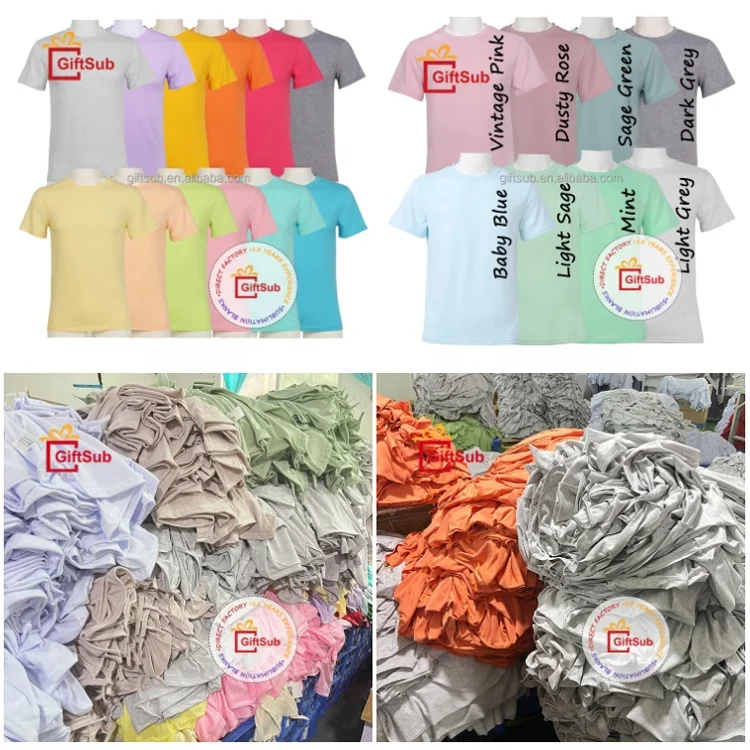 Factory Toddler Youth Adult 100 Polyester Shirts Unisex 400 Pastel Color Plain Tee Shirt Sublimation Blank Short Sleeve T-shirts