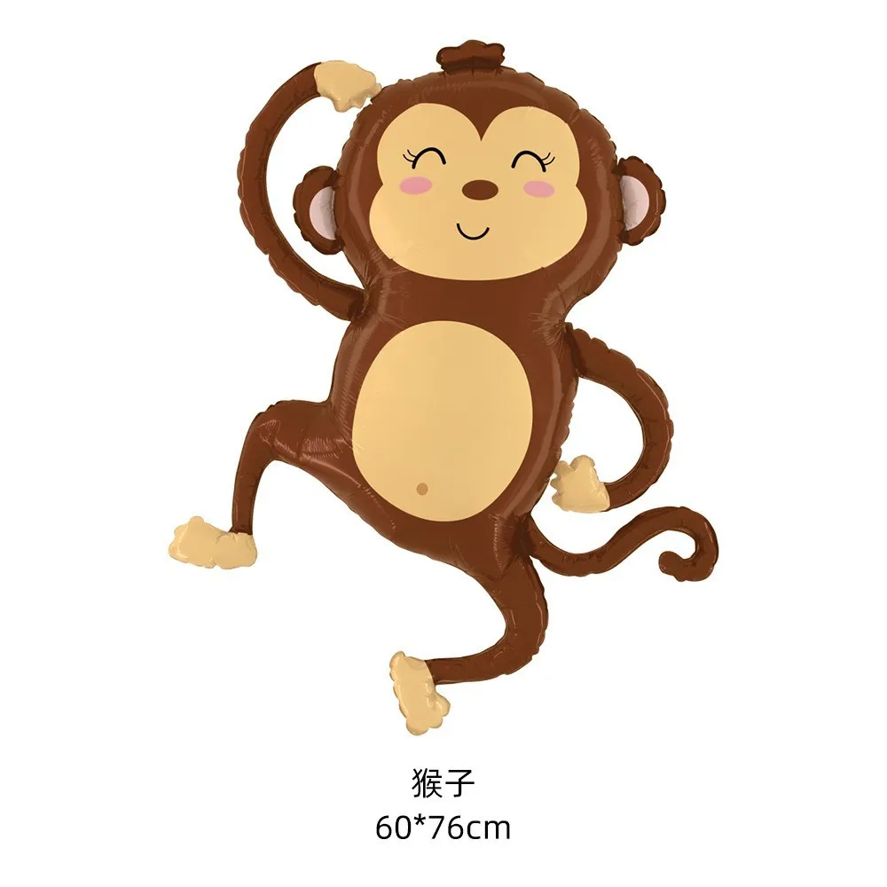 Wholesale New Cute Animal Head Balloon Girait Tiger Lion Grand Panda Little Flower Cat Bear Kindergarten Zoo Decoration Globos