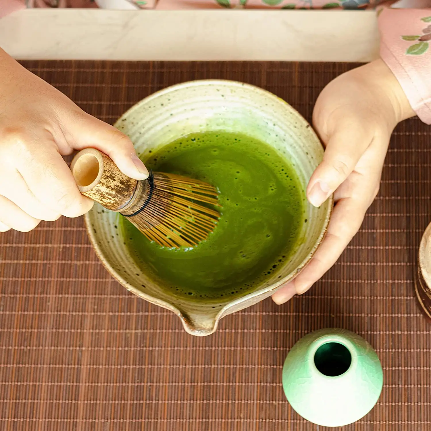 В наличии экспорт в Японию венчик маття ручной работы бамбуковый аксессуары Chasen 100 коробка из крафт-бумаги бамбуковые венчики