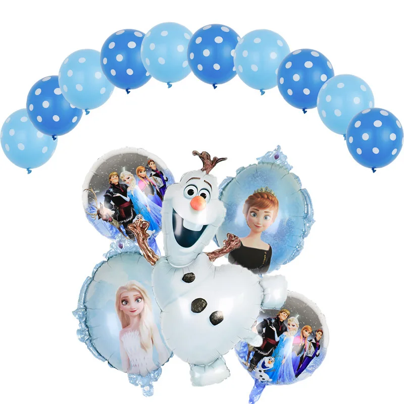 1set Baby shower girl foil balloons Frozen princess elsa anna balloon birthday party decorations kids toys globos