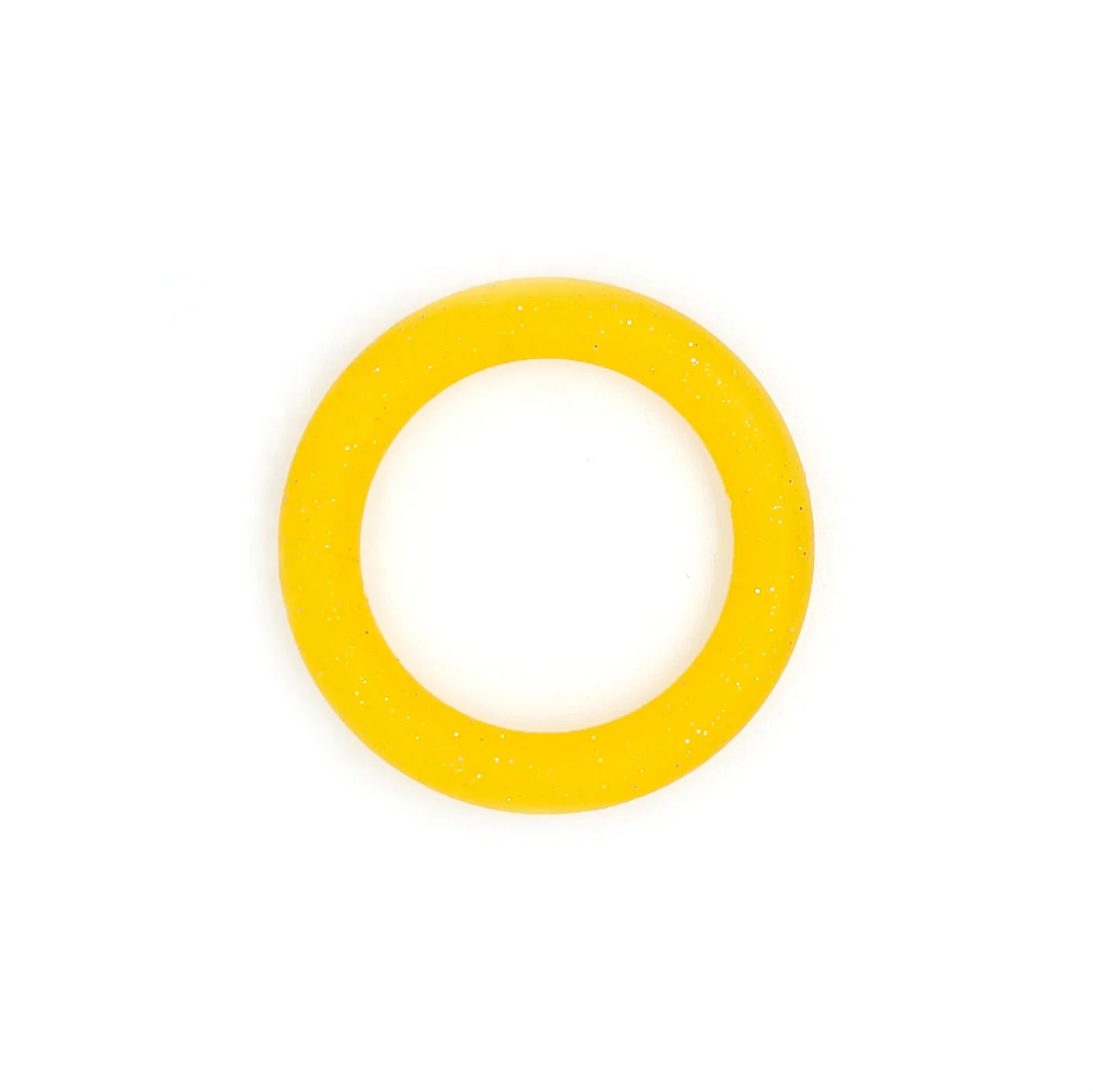 65mm Glitter Silicone Ring Loop With 2 Hole 65mm Silicone Circle O Rings For Diy Jewelry Necklace Making