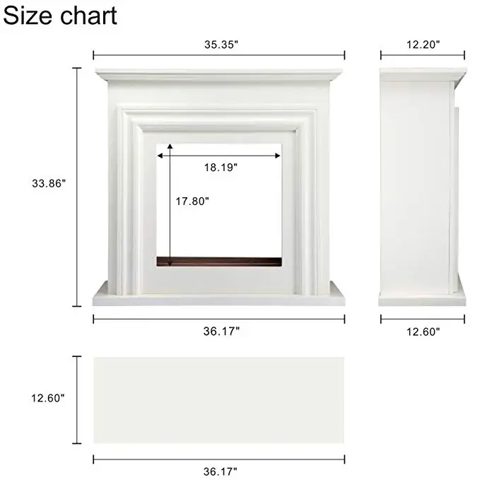High quality wooden fireplace cabinet interior furniture