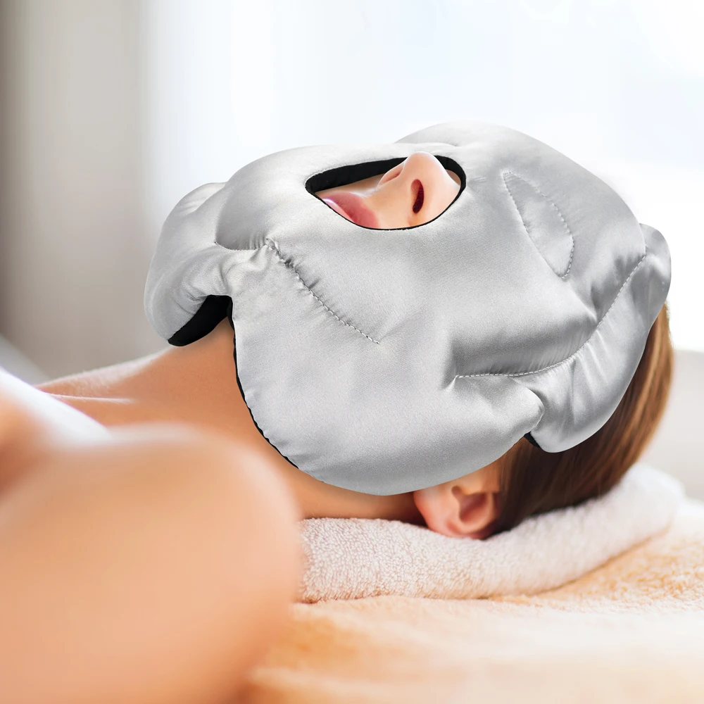 PAKCARE 2024 New Product 3D Flower Steam Face Mask Deep Permeable Steam Hot Therapy 3D Steam Face Mask for Skin Rejuvenation