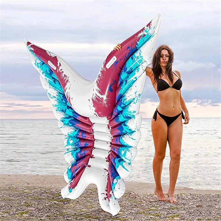 Large Colorful Angel Wing Float Adult Beach Inflatable butterfly Pool Float For Holiday Water Party