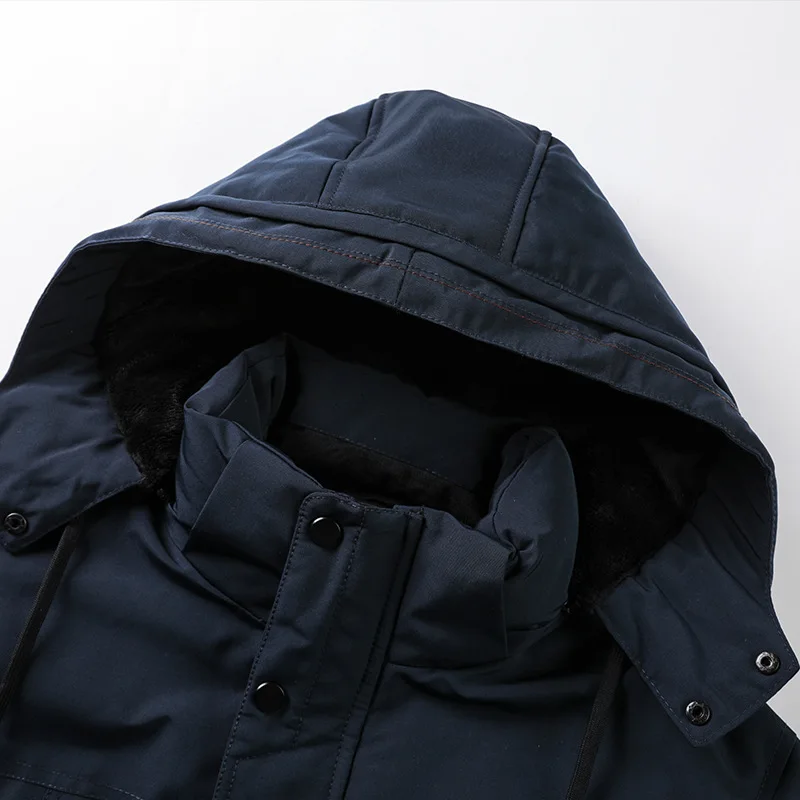 High Quality Hooded Water Proof Wind Breaker Casual Coat Man Clothing Jackets Winter warm Jacket For Men
