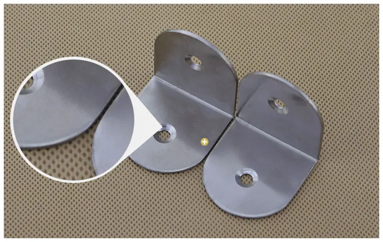 Thick stainless steel 90 degree L corner  furniture connecting support bracket