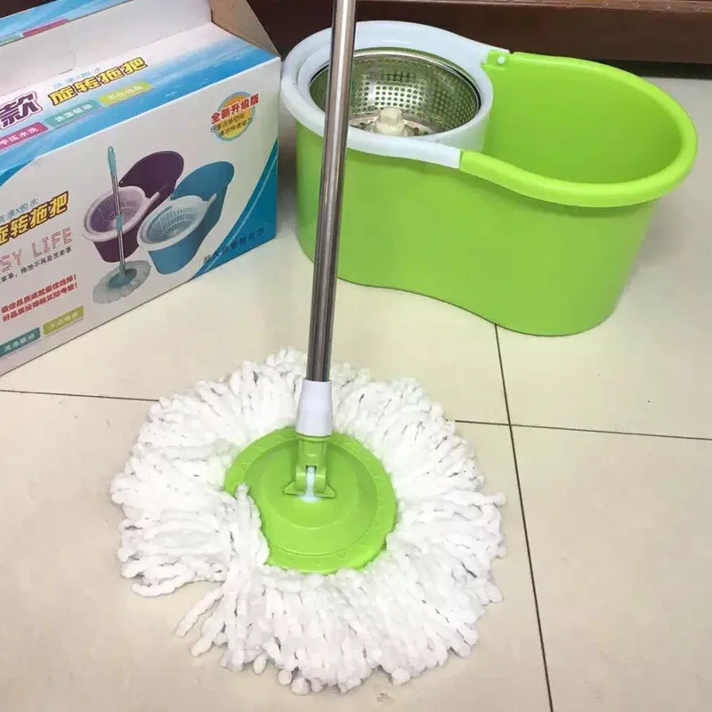 Best price 360 degree microfiber spin twist mop floor cleaning mop with bucket