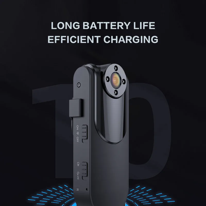 Aoedi 718W WiFi 1080P Clip Wearable Video Recorder Body Worn Camera with Voice Recorder