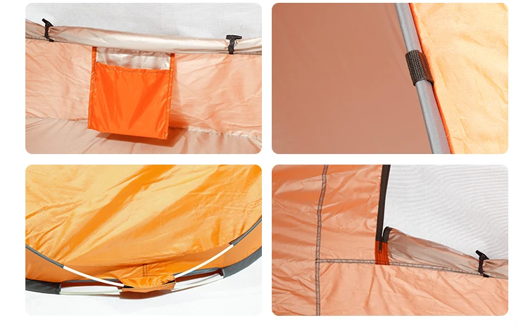 Automatic Beach Tent 2 Persons Camping Tent UV Protection Shelter  Instant Pop-up Summer Tent 220x110xH110cm