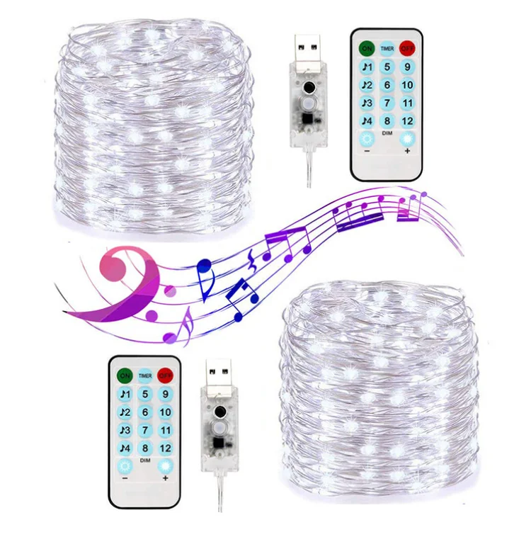 Dual Color LED APP Control String Light Indoor Outdoor Decorative Fairy Light with Timer/Remote/Dimmable for Patio Party
