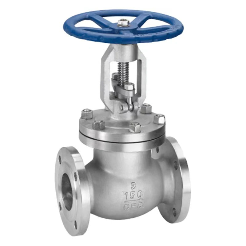 1/2'-20' Stainless Steel ANSI Jis 10k  High Temperature Hot oil Boiler Steam Air Hand Wheel Flanged Globe Valve