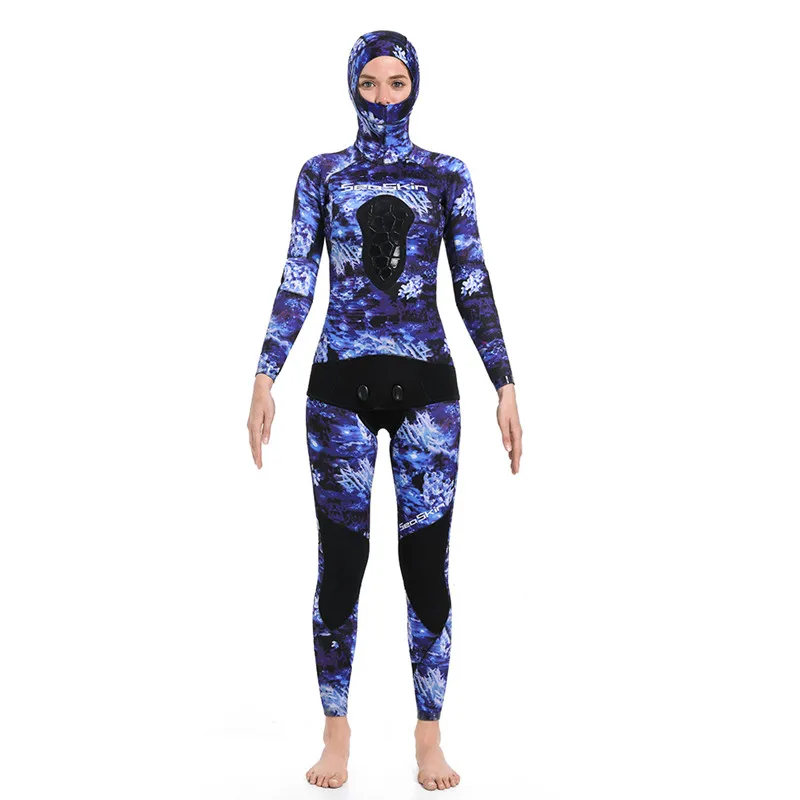 Seaskin 6mm Neoprene Spearfishing Breathable Wetsuits Two Pieces For Women