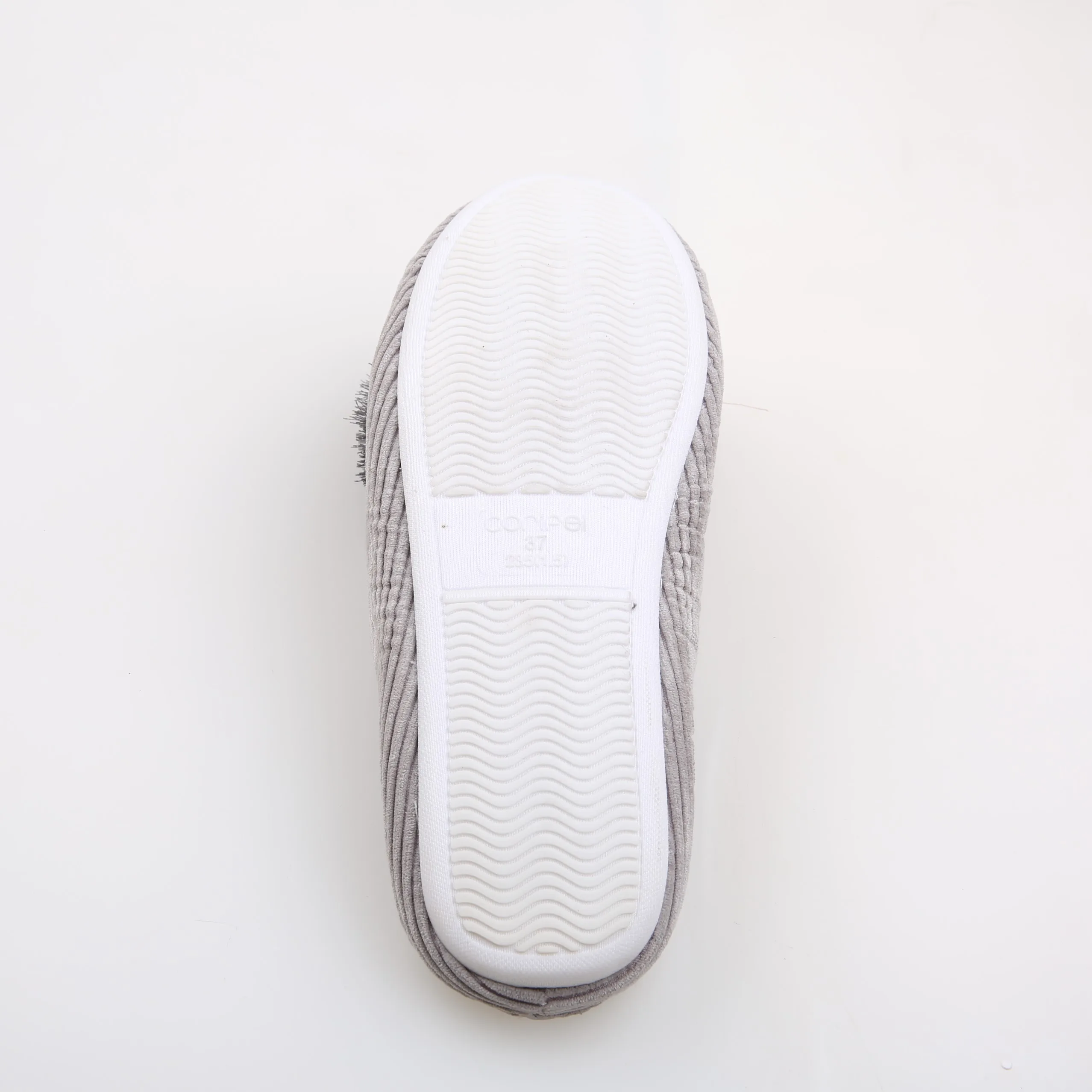 CORIFEI POM POM non slip outsole comfy ladies flat slippers women plush indoor slipper