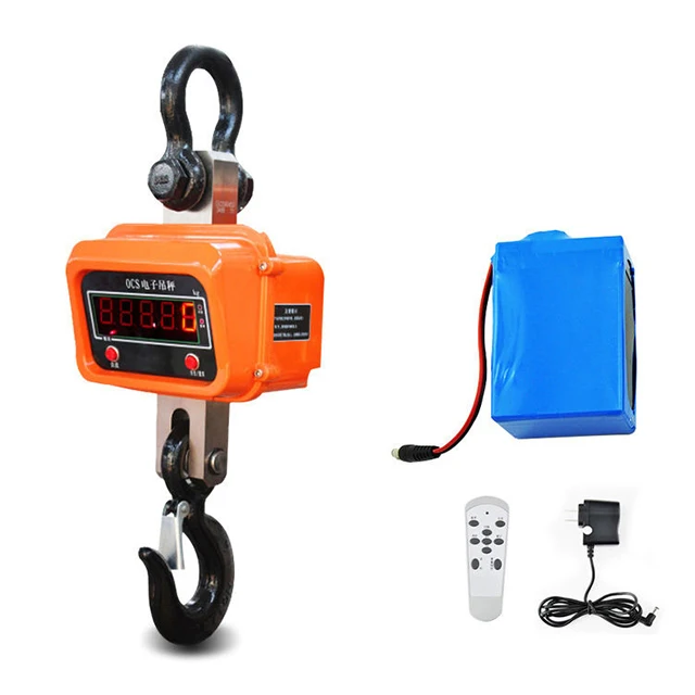 Heavy Duty 50 Ton 30 Ton 20 Ton Digital Hanging Crane Scale With Optional Remote Control