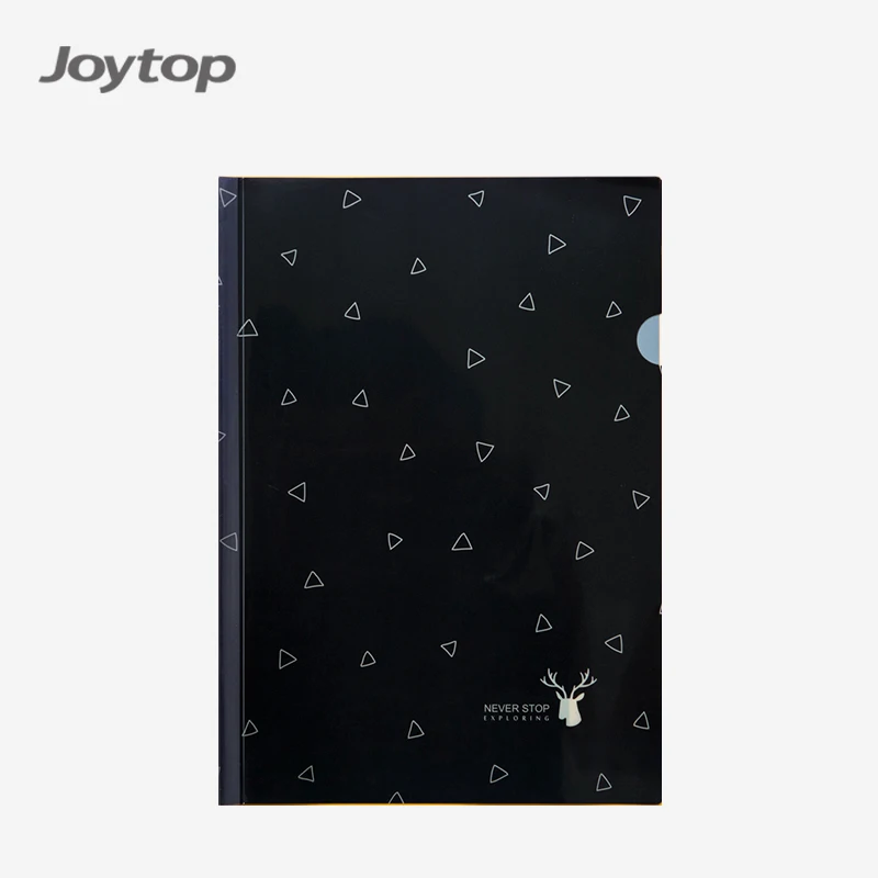 Joytop 9056 Custom Office Geometric Supplies Stripe Design A4 Sliding Bar Plastic Pp Report File