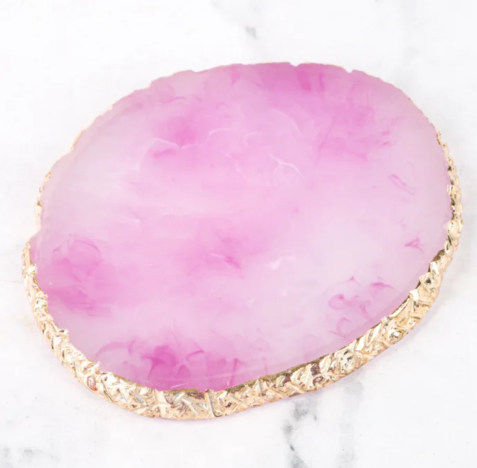 resin panels with gold trim small wedding favors gifts for guests Write name