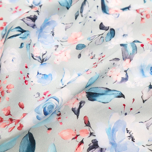 Китайская индивидуальная цифровая печать, экологически чистый текстиль, 100% органический хлопок, саржевая ткань для одежды