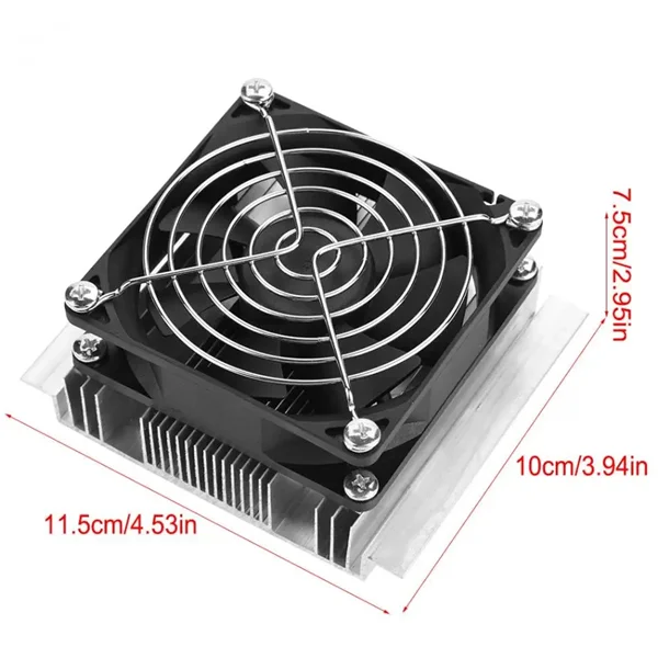 50W DIY Thermoelectric Cooler Kit Semiconductor Refriration System with Heatsink for Cooling Semiconductors