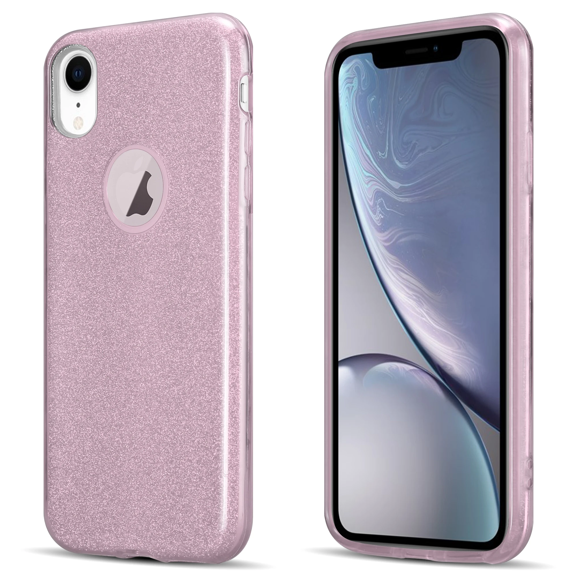 Мода 3 в 1 сверкающий противоударный ТПУ гель телефон чехол для iPhone Xr