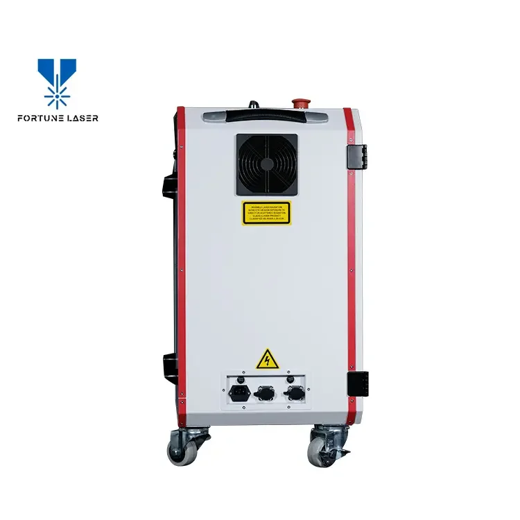 100w 200w laser cleaner hand held luggage fiber laser cleaning machine rust oil painting surface laser ruster machine