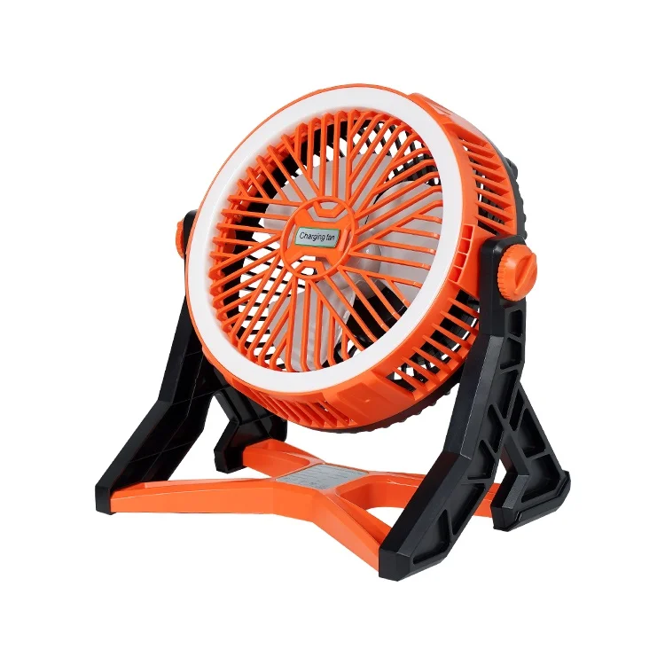 High Quality Lithium Battery 10 Inch Rechargeable Solar Powered Electric Fan With Solar Panel