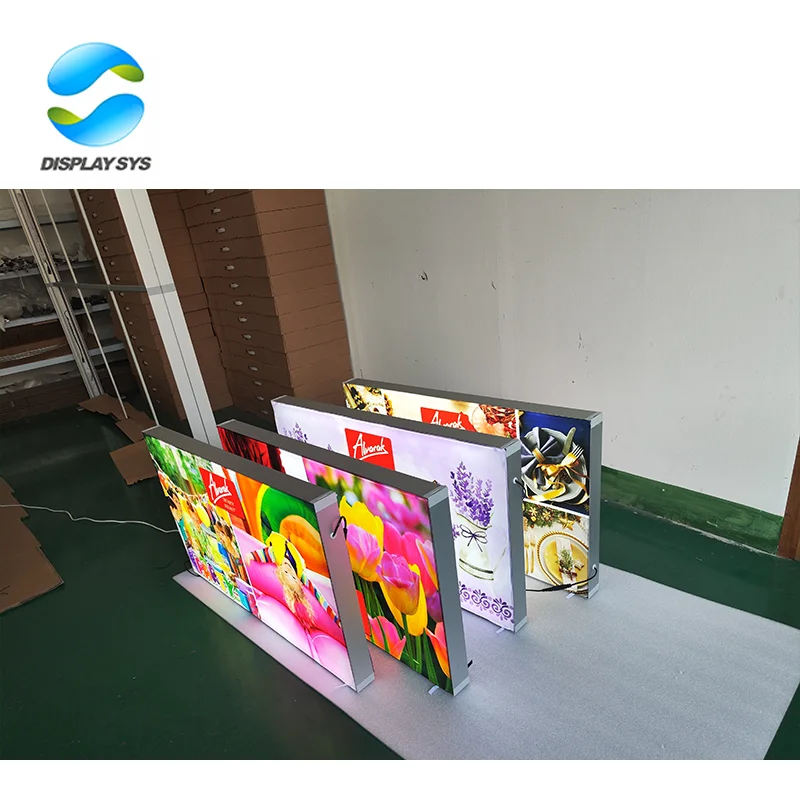 aluminum profile SEG frameless wall fabric lightbox frame,backlit light box frame for advertising