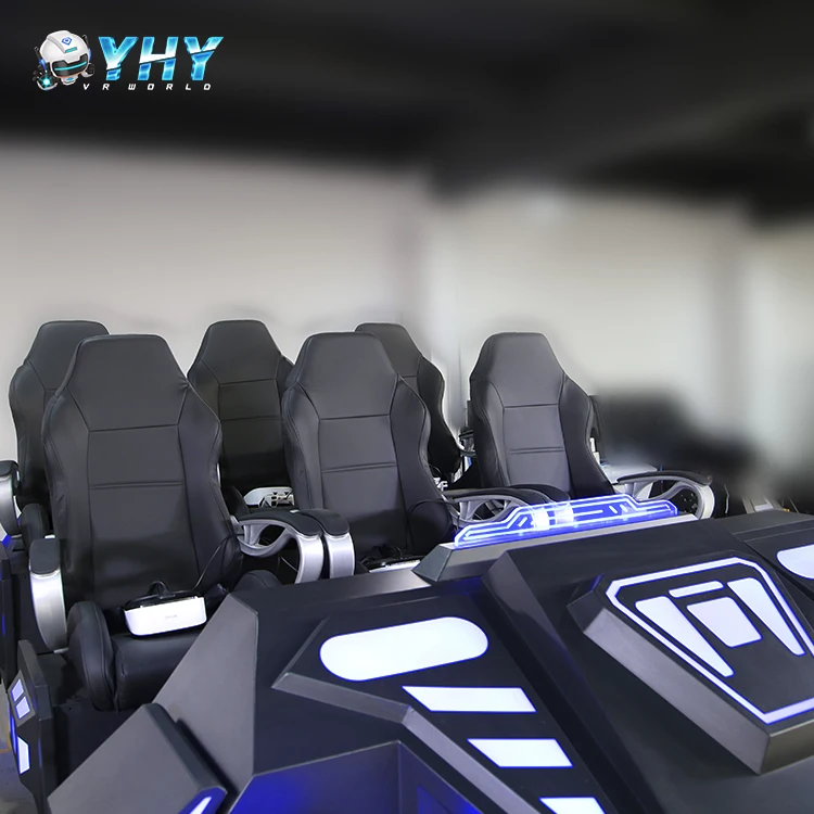 YHY 4d 8d 9 Seats Warrior Car Indoor Interactive Games Virtual Reality Machine Vr 9D Movie Simulator